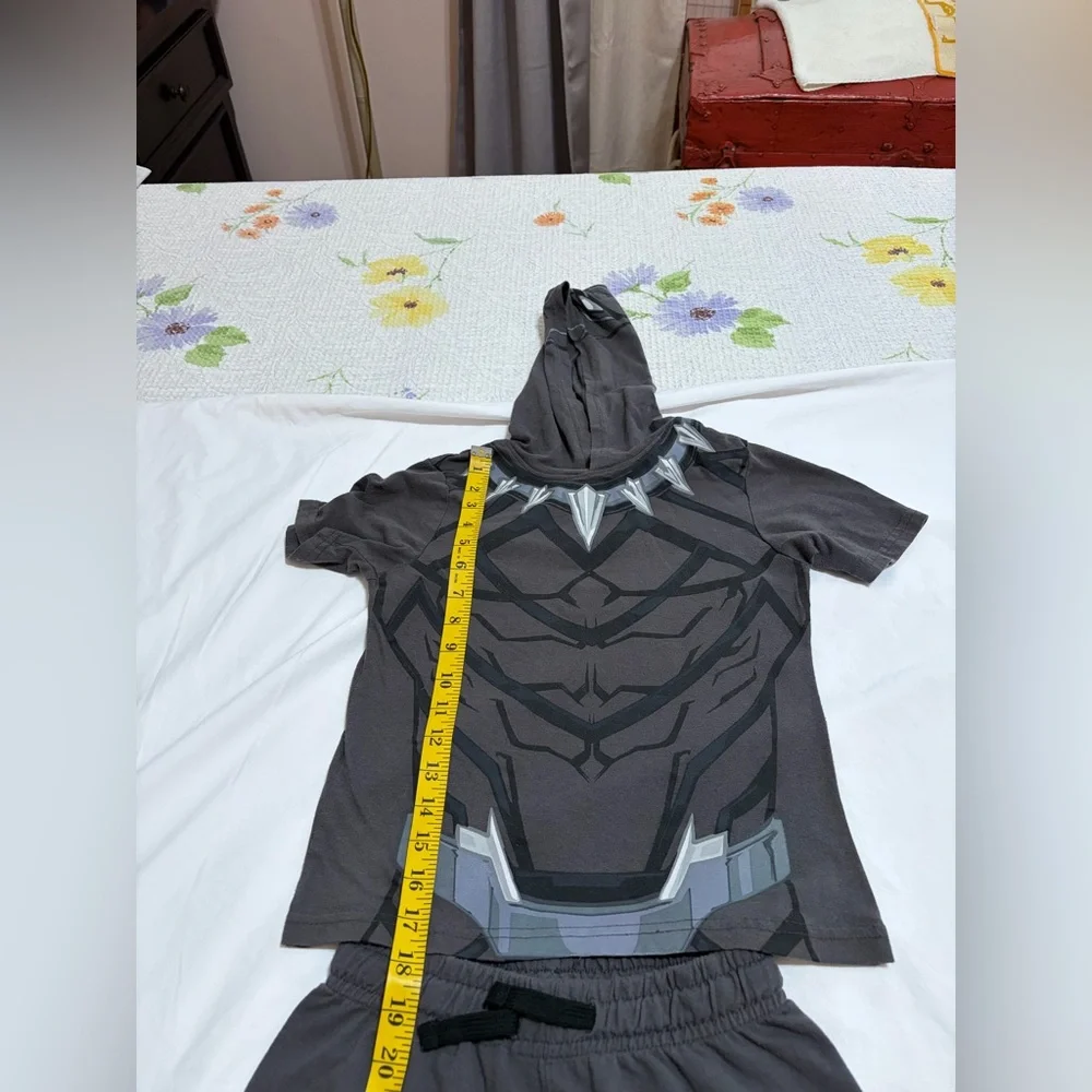 Kids Superhero Costume Set - Black Panther Design (31) - Picture 8 of 15